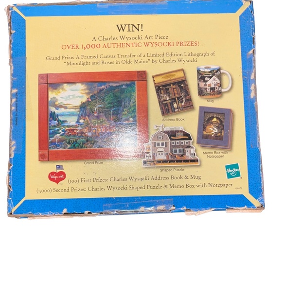 Hasbro Puzzle - Charles Wysocki's Americana Puzzle -1000 pieces pre owned - Picture 2 of 2